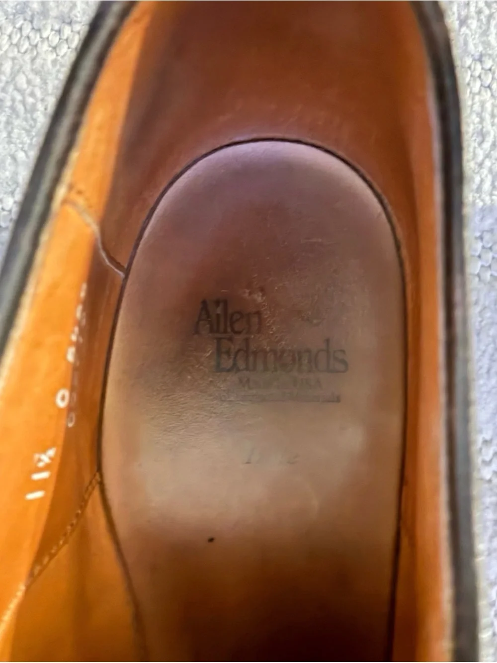 Allen Edmonds Brown Leather Cap-Toe Brogue Oxfords
